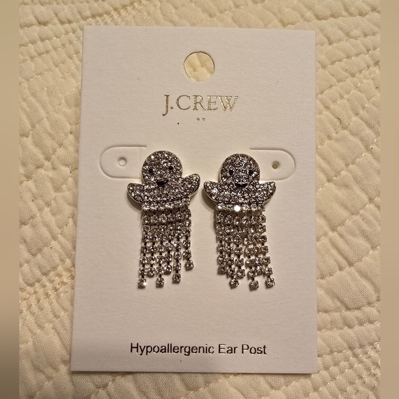 J. Crew Jewelry - NWT J. Crew Ghost Rhinestone Earrings